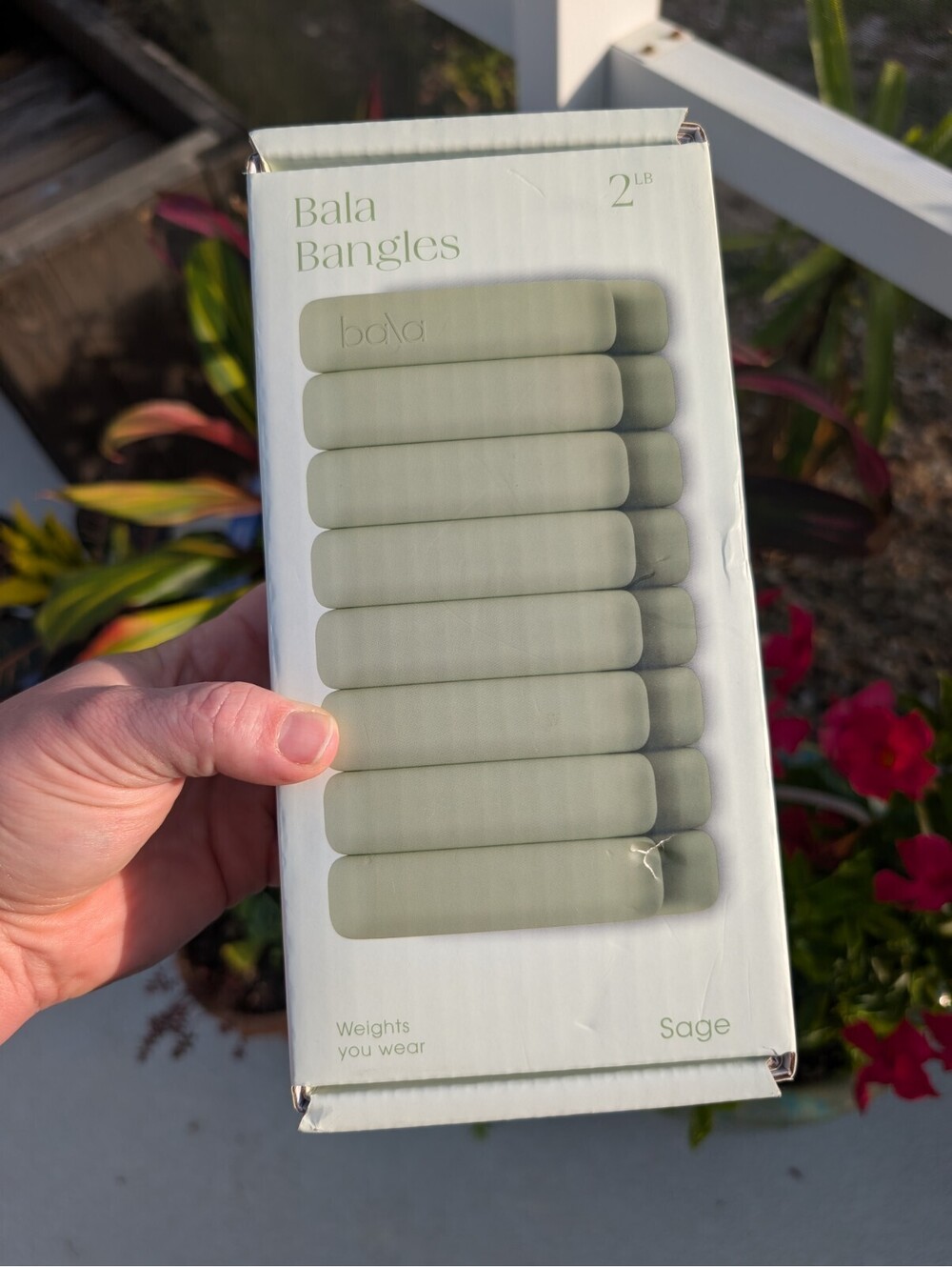 Bala Bangles 2Lb Each Wrist Ankle Weights Sage Green Yoga Pilates Crossfit New - Picture 7 of 11